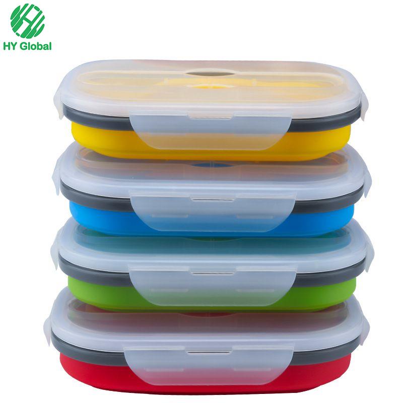 Capacity Food Storage Containers Collapsible,Foldable Silicone lunch box