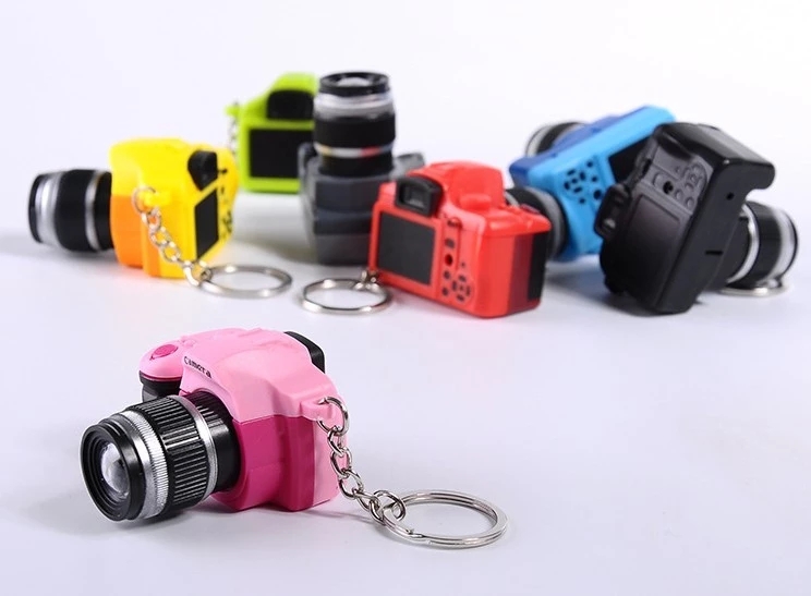 Simulation SLR camera LED Key Chain, MINI Key Chain Camera