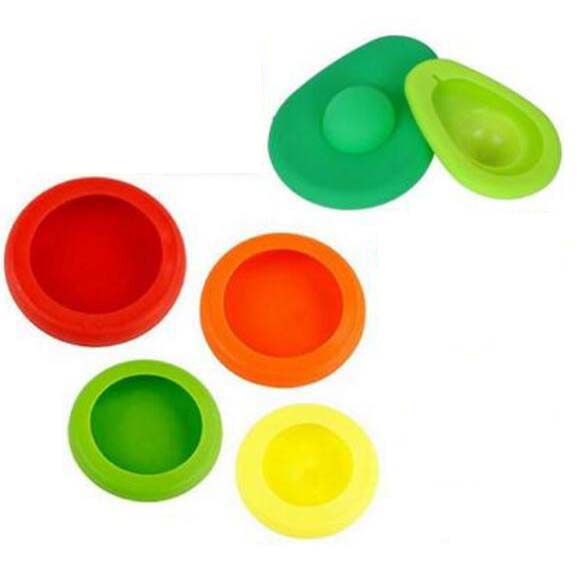 Amazon best seller hot sale Silicone Food Savers,6pcs Set Fresh Greens,Fruits and Vegetables and avocado saver