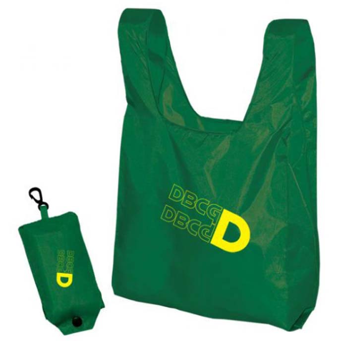 snap button foldable nylon ripstop shopping bag