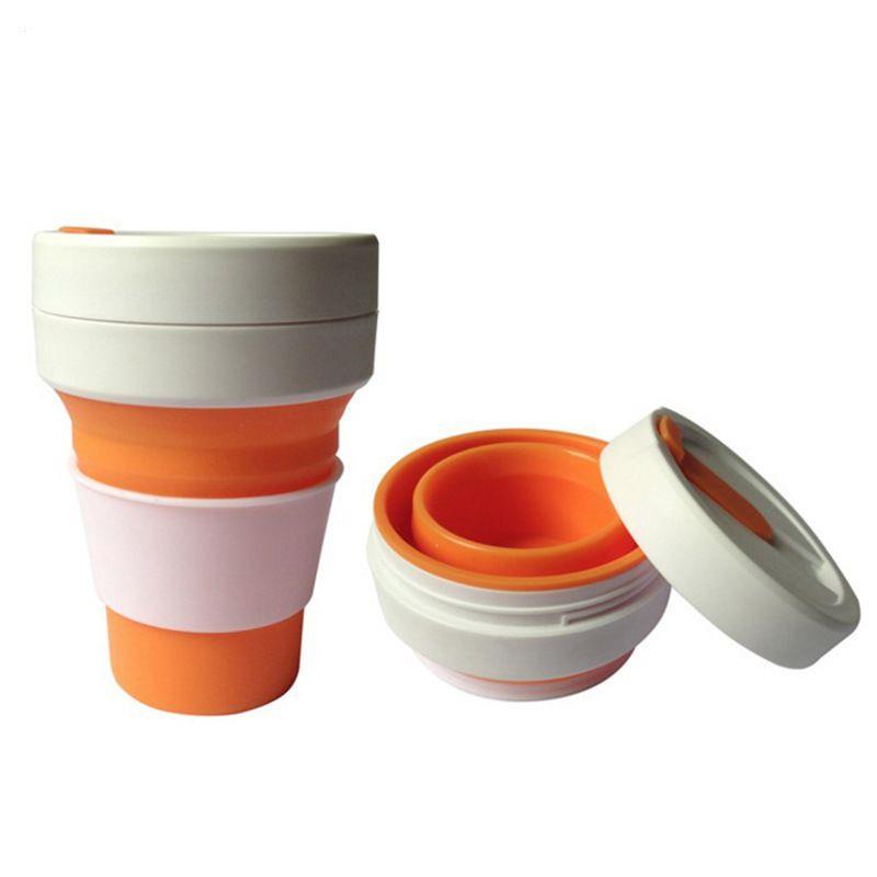 2018 new product Silicone travel coffee Folding Cup,Silicon pocket cups