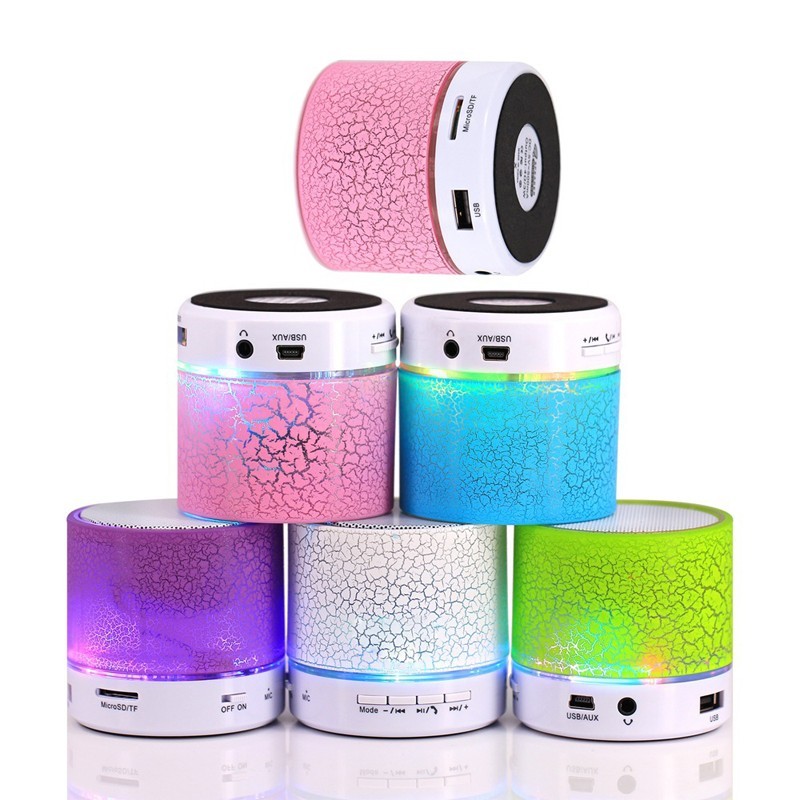 Night Light LED USB FM Color Loudspeakers Portable Box Subwoofer Support TF Wireless Bluetooth Speaker