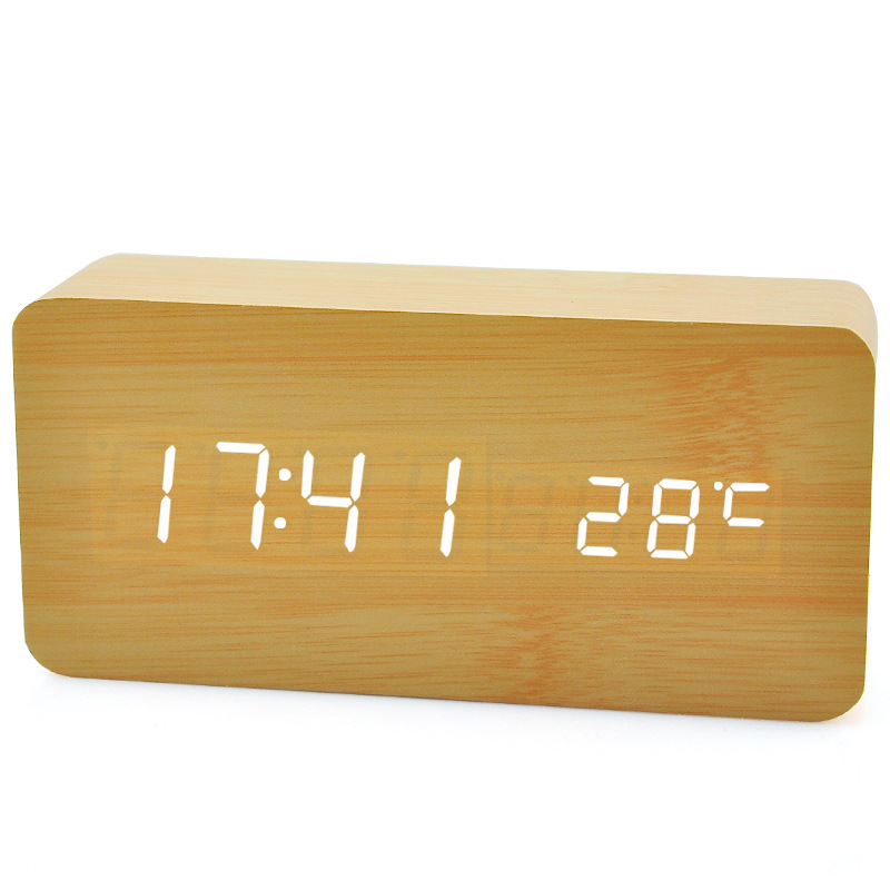 Wooden led clock fan,usb fan with led clock circuit board