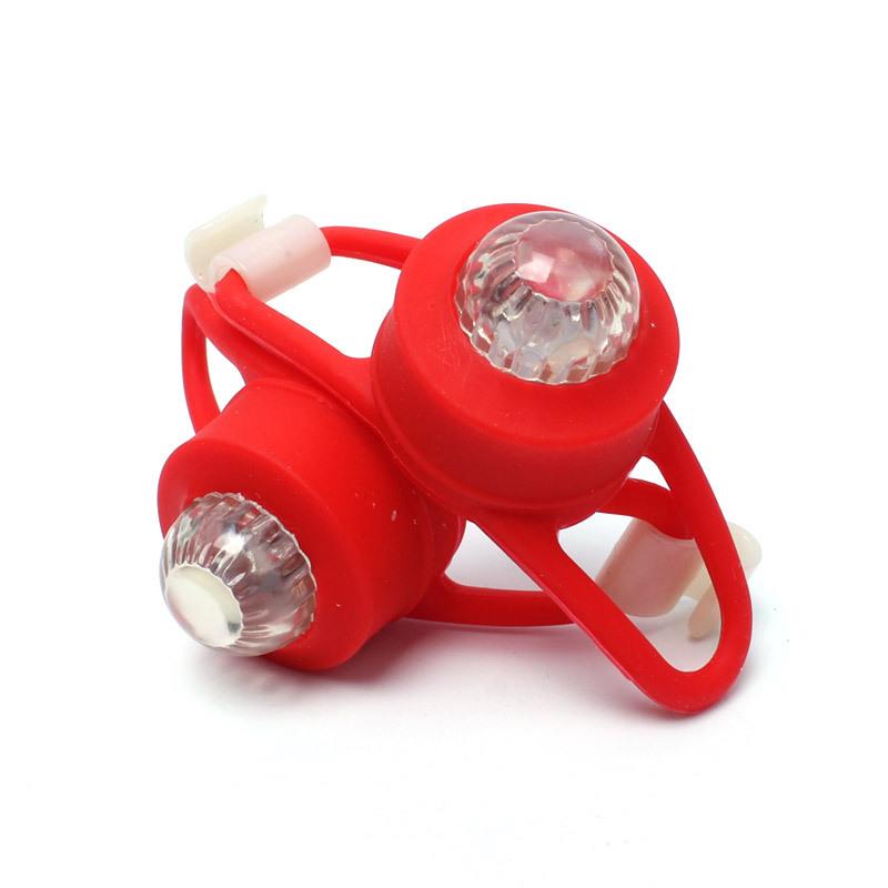 LED bike light for safety at night /Silicone flashing bicycle