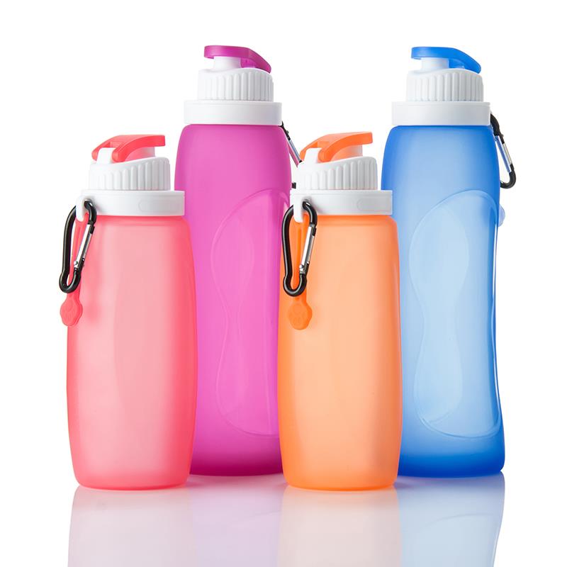 Silicone Folding Squeeze sport Water Bottle