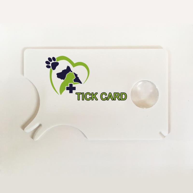 Credit card sized Tick Remover Card