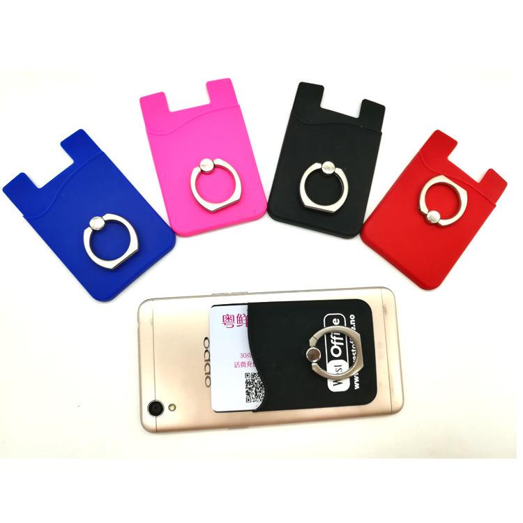 Customized Smartphone Accessory Silicone 3M Sticker Credit Card Holder