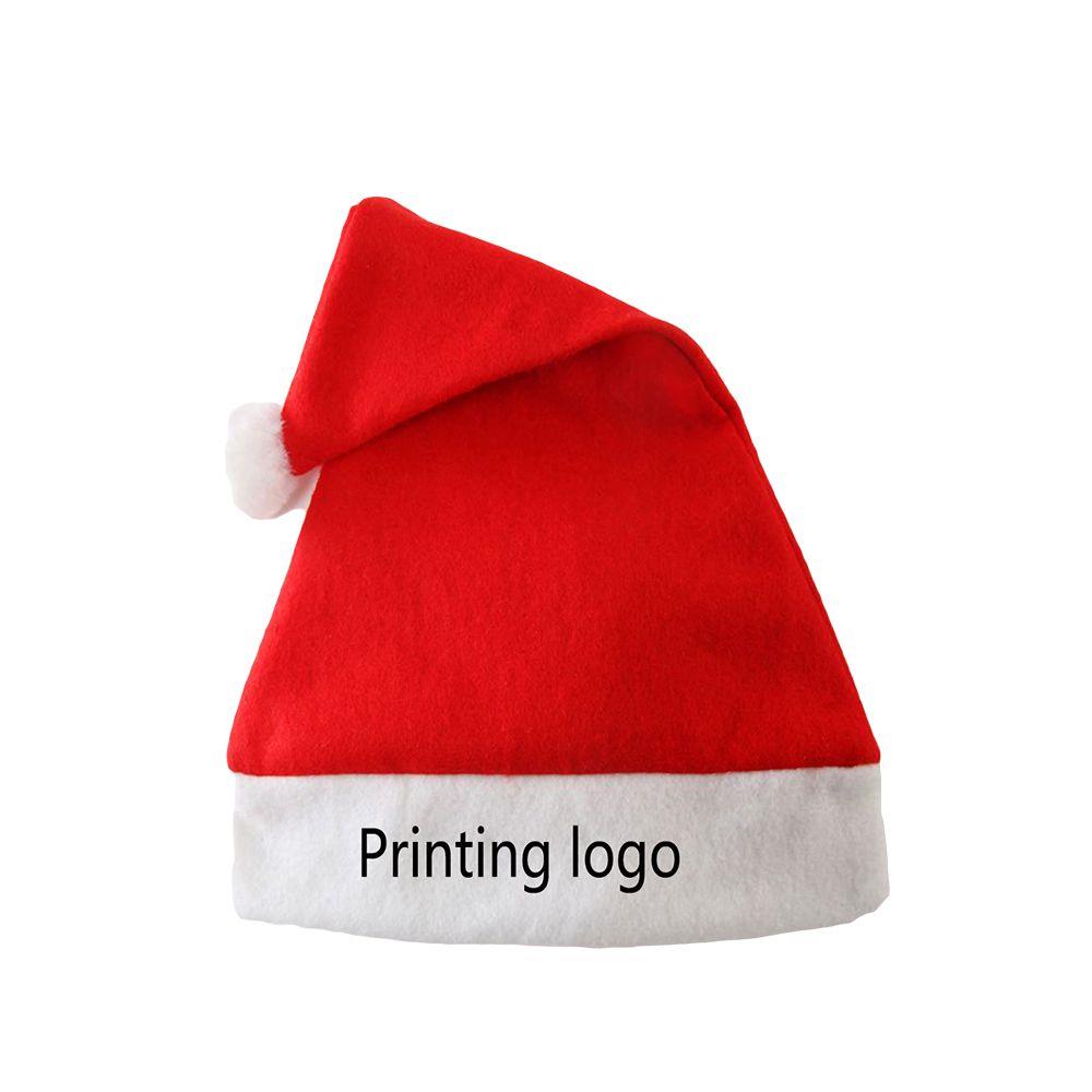 Promotion Cheap Custom Embroidered Logo Felt Christmas Hat
