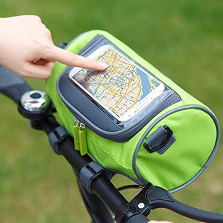 Waterproof Bicycle Bag Portable Bike Handlebar Tube Bag With Pouch Bike Travel Bag With Phone