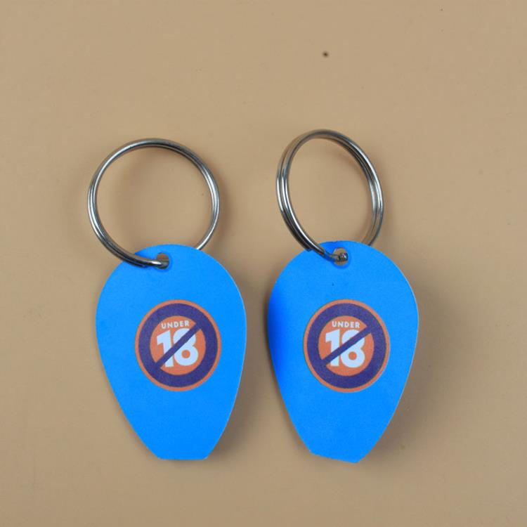 factory cheap plastic pp ticket scraper keychain