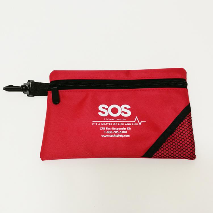 Wholesale Custom Logo Printed Polyester Nylon Zipper Pouch Bag