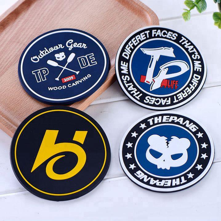 Promotional custom PVC soft rubber coaster