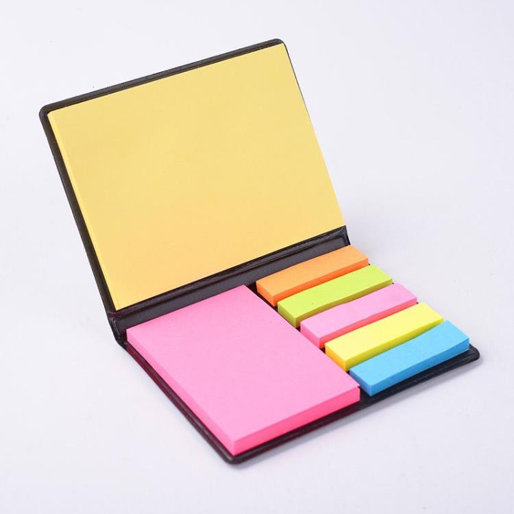 PU Cover Multicolor Sticky Notes Memo Set Calendar Custom Sticky Note Memo Set