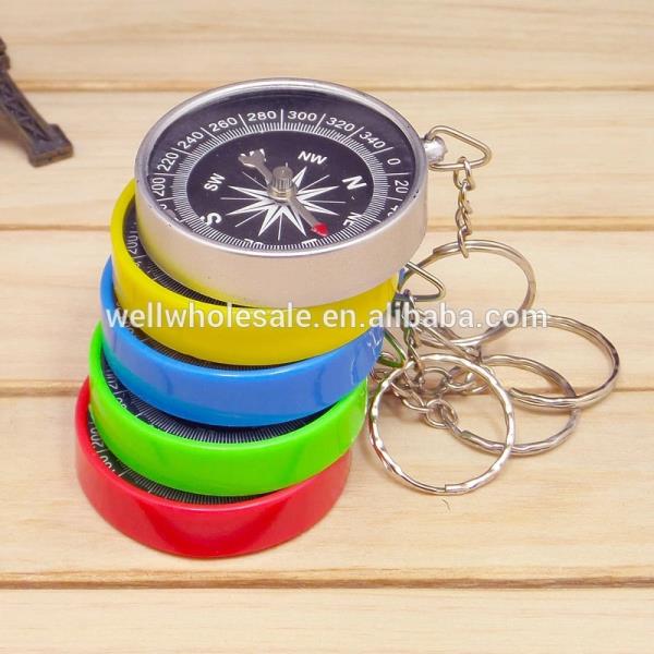Promotional Small Mini Kids Compass with Keychain