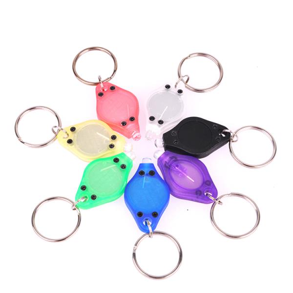 Promotional gift flash flashlight mini led black light keychain