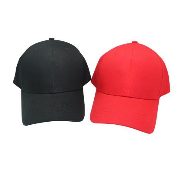 Factory supply custom logo cotton running red hat visor baseball cap