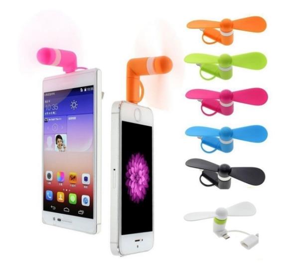 2 in 1 usb mini mobile phone fan for iphone android