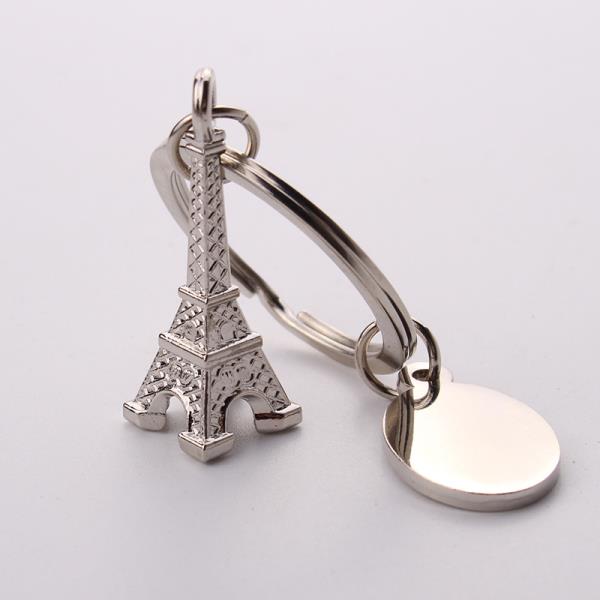 Artigifts Key Chain Factory Custom 3D Metal France Eiffel Tower Keychain
