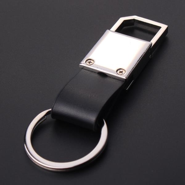 Wholesale Fashion Design Black Men Business Leather Keychain KeyRing ...