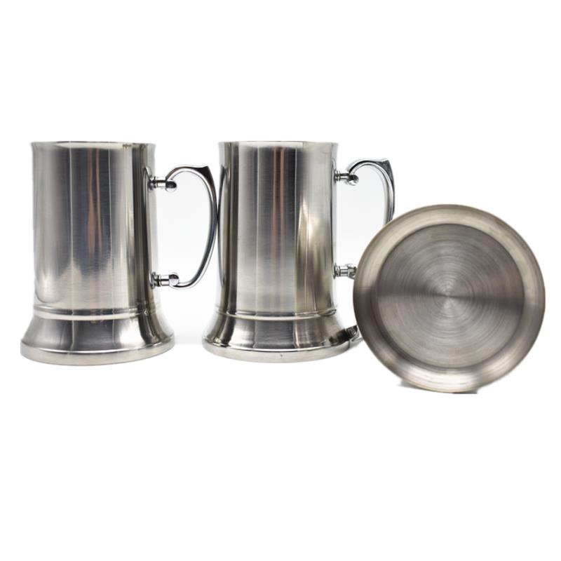 Mirror polish double wall stainless steel beer tankard stanley cup coffee mug