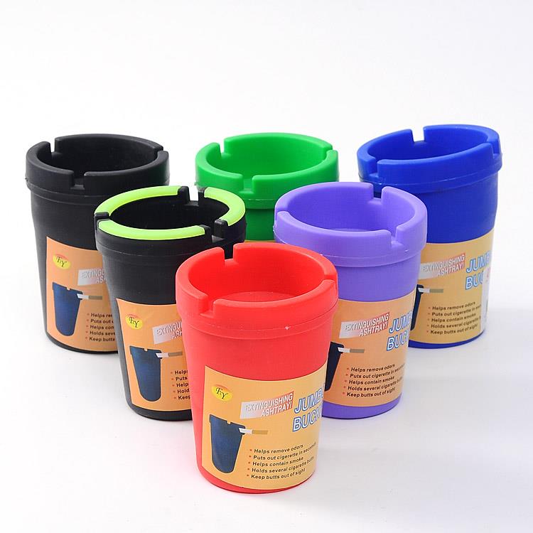 wholesale customized portable pocket melamine plastic material car ashtrays cigarette ashtray