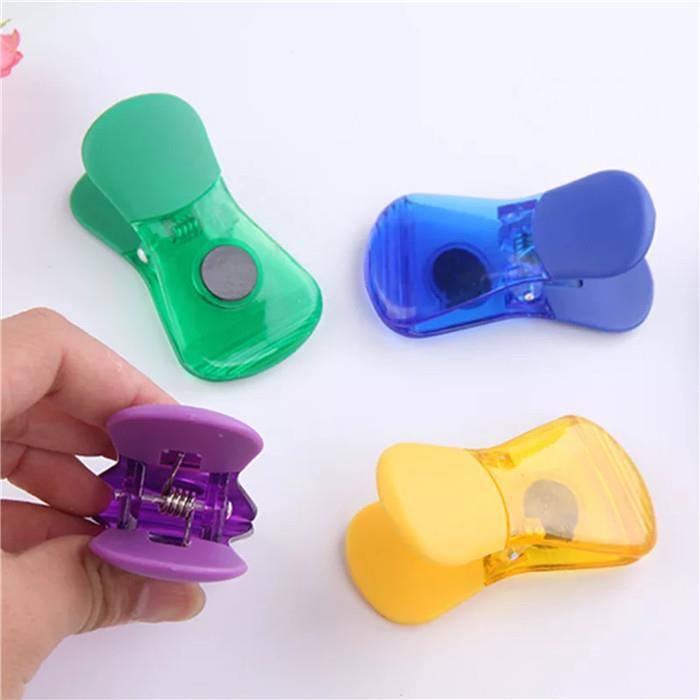 Food Bag Plastic Magnetic Clip Plastic Clamp with Hanging Hole Food Bag Plastic Magnetic Clip Plastic Clamp with Hanging Hole