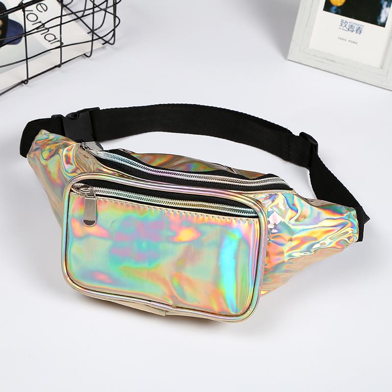 Wholesale Laser Fabric Glitter Hologram Holographic Leather Bumbag Fanny Pack Wholesale,US$1.00 ...