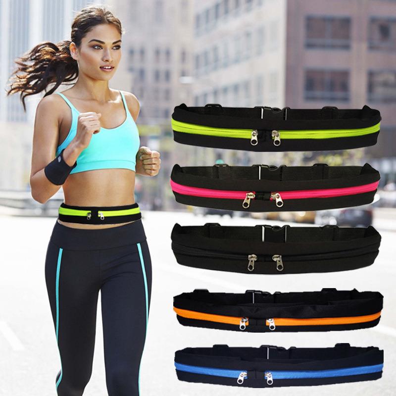 sports running bag outdoor dual pouch sweatproof reflective waist pack fitness workout belt fanny pack sports running bag outdoor dual pouch sweatproof reflective waist pack fitness workout belt fanny pack