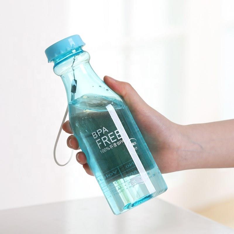 colorful cheap 500 ml beverage plastic water bottle houseware branded plastic water bottle