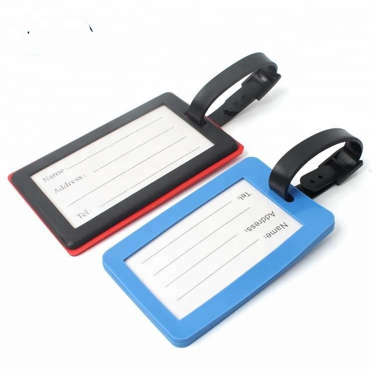 Wholesale Plastic Pvc Airline Luggage Bag Tags With Loop