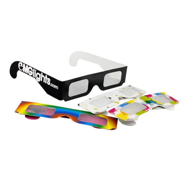 Paper Cardboard 3d Fireworks Glasses Diffraction Glasses