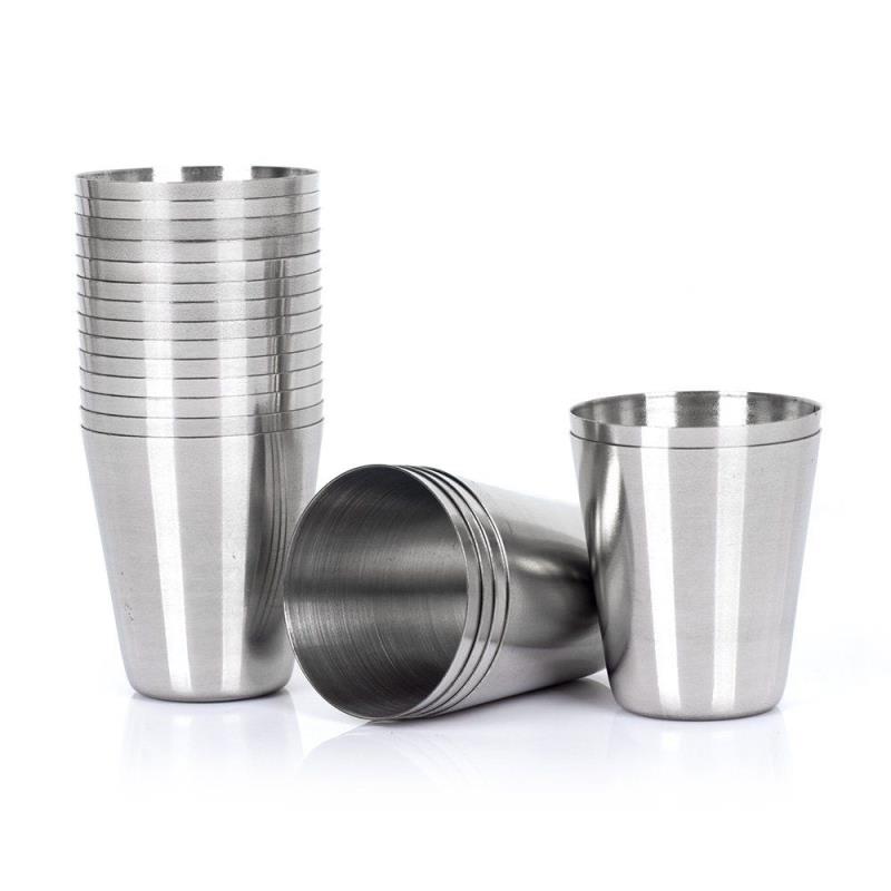 Customized Whiskey Shot Glass 304 stainless steel metal wine cup Customized Whiskey Shot Glass 304 stainless steel metal wine cup
