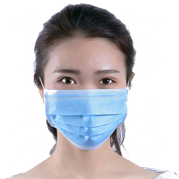 factory 3 Ply Protective Facial Disposable Face Mask Non-woven Earloop Face Mask