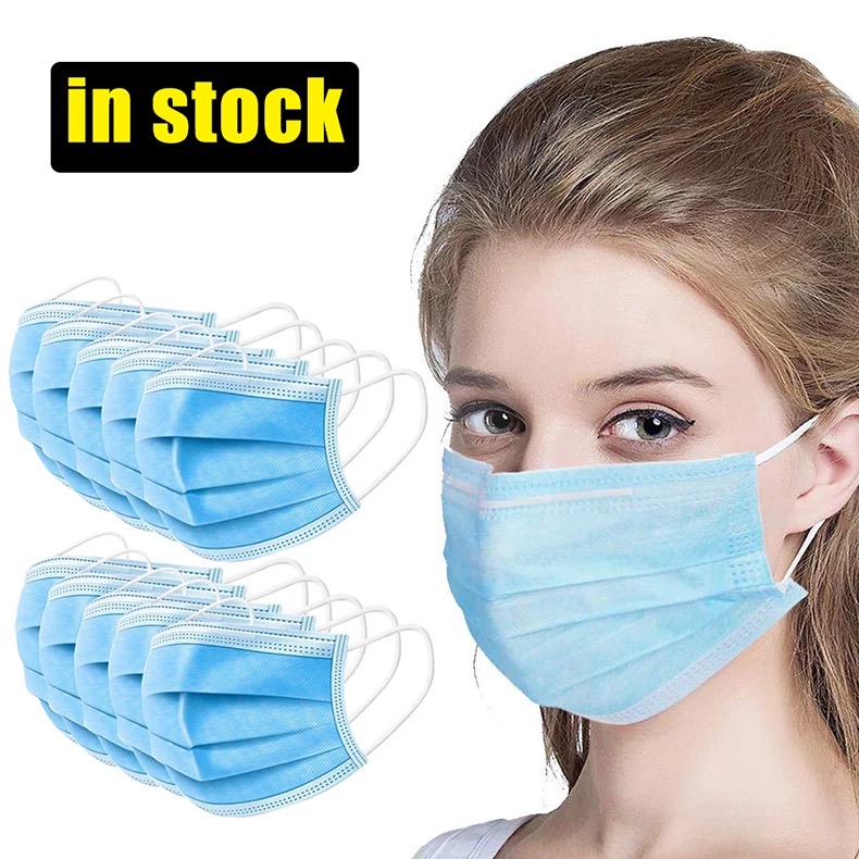 99% BFE 3ply Rispiratory Mask Non Woven with Melt-blown Face Mask