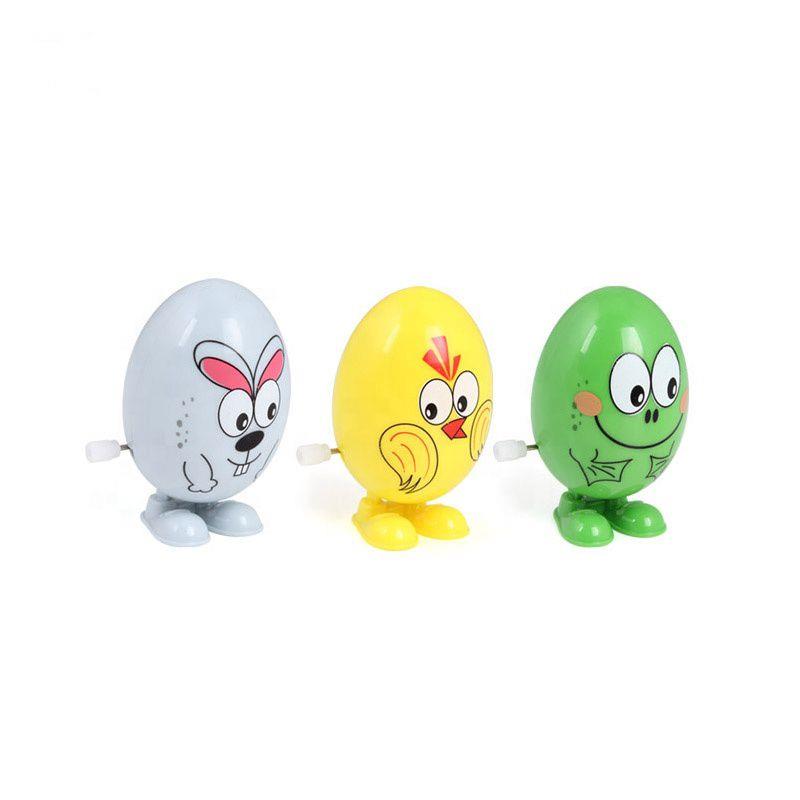 Small Wind Up Egg Cartoon Animals Toy