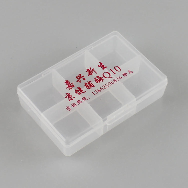plastic 6 days pill box, clamshell pill box organizer
