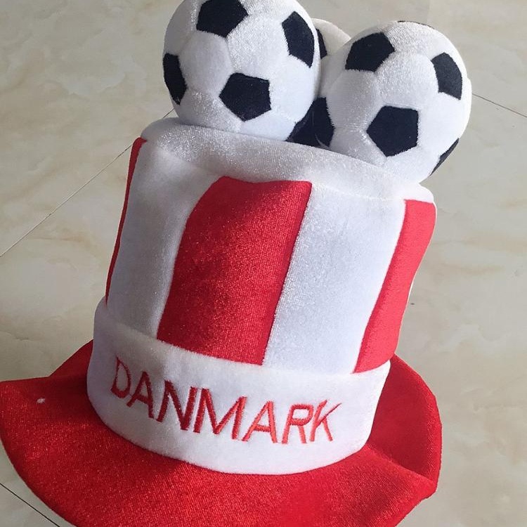 2020 Custom european cup good quality free sample fun football party hat