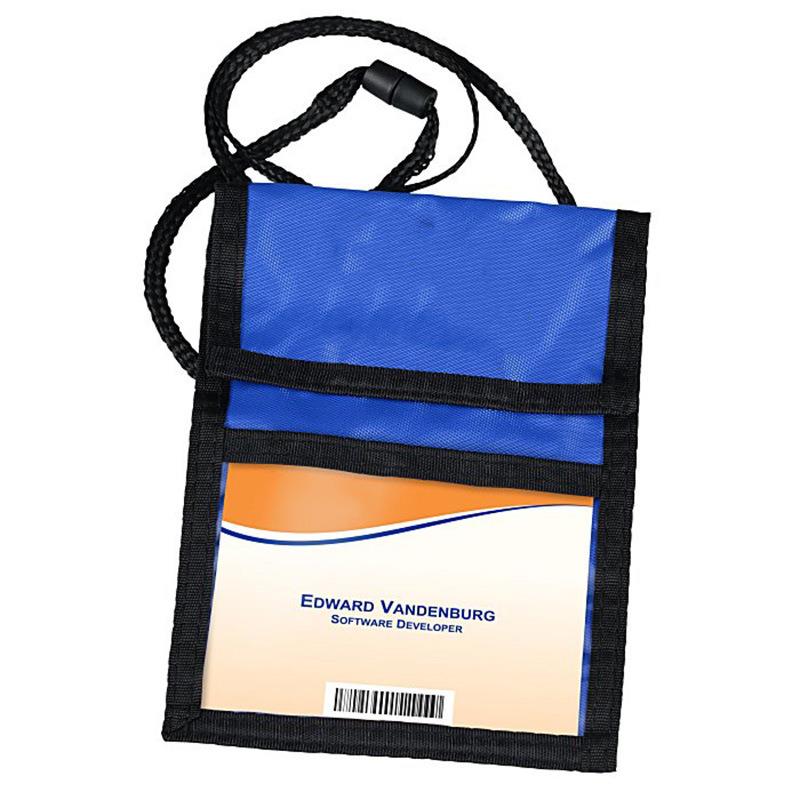 Fashion Business Card Hanging Passport Holder with Lanyard Security Neck Passport Wallet