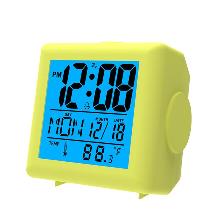 2020 wholesale promotional fashion kids cube mini battery operated table calendar lcd digital alarm clock for home decoration