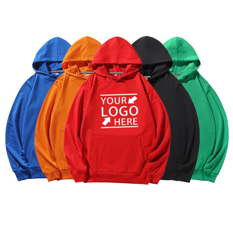 Custom Embroidery Blank Unisex Cotton Polyester Promotion Advertise Men's Hoodies