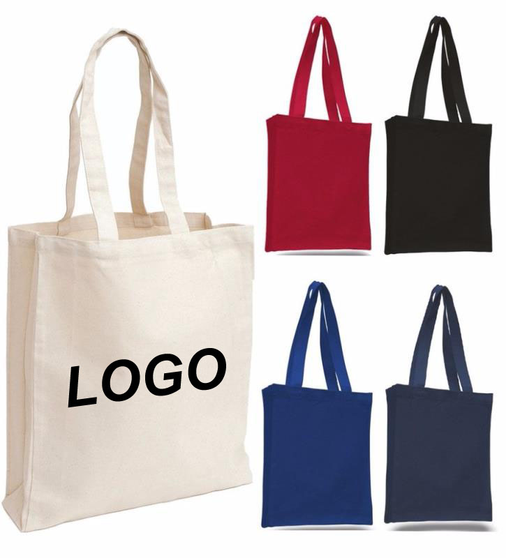 Promotion full color custom printed canvas tote bag with your own logo