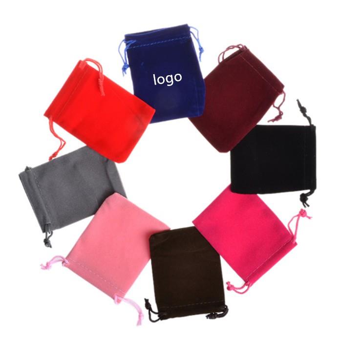 Wholesale shenzhen velvet drawstring bag