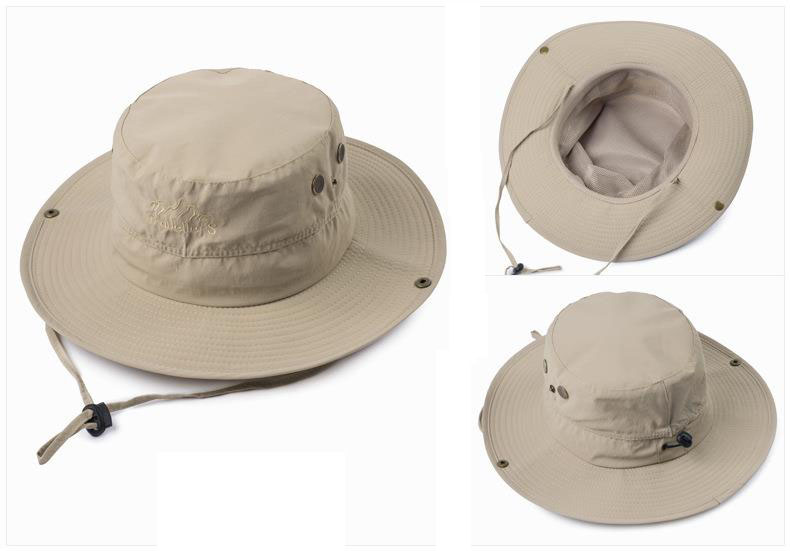 Custom fishing bucket hat with hand tag wholesale fisherman bucket hat