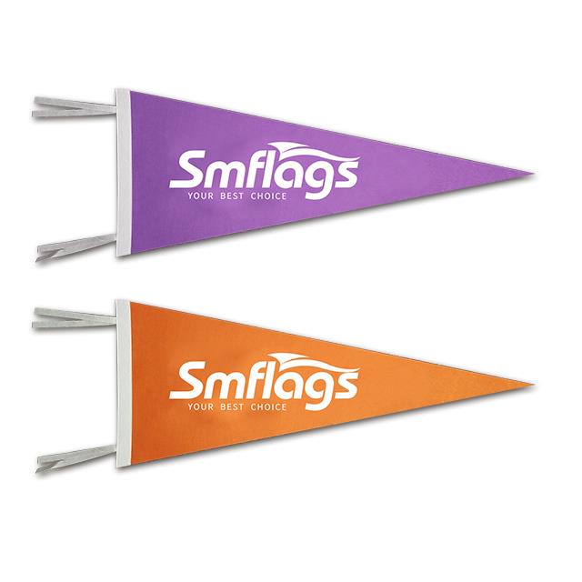 Colored felt pennant