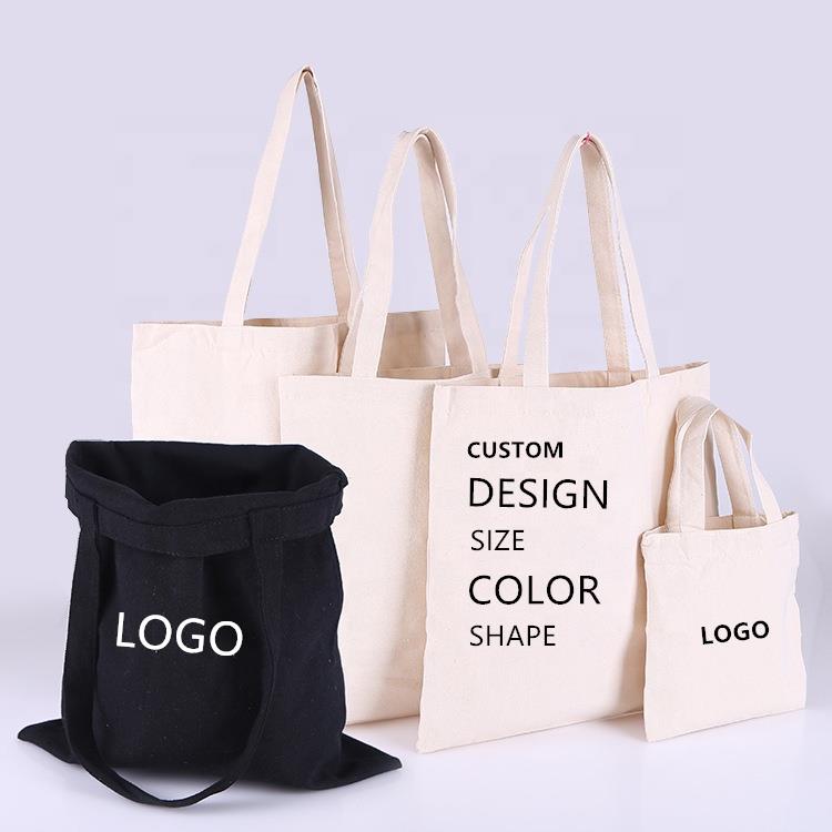 Custom Cotton bag 100% Cotton Tote Bag Cotton Shopping Bags with Logo
