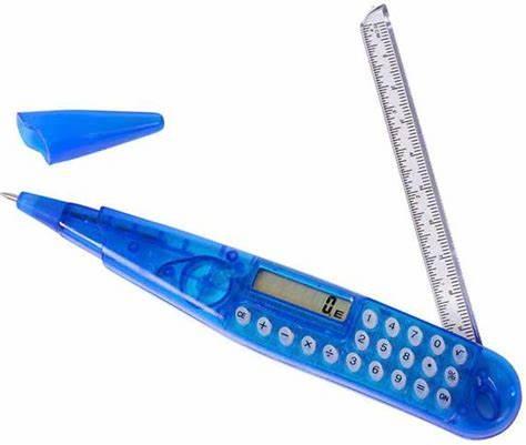 3 in 1 Calculator with Pen and Ruler