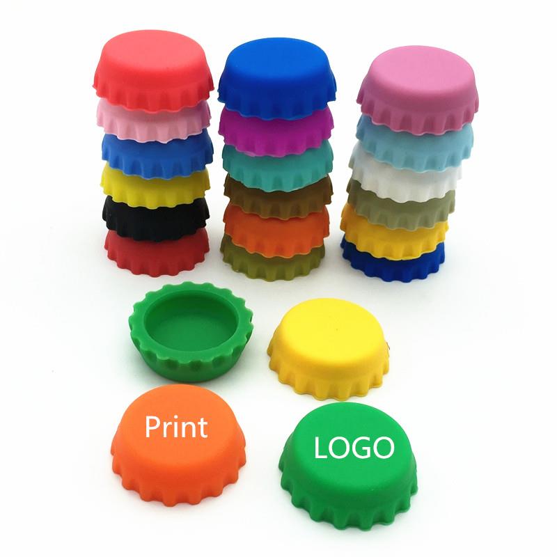 customized colors Stopper Silicone Beer Bottle Crown Caps beer saver