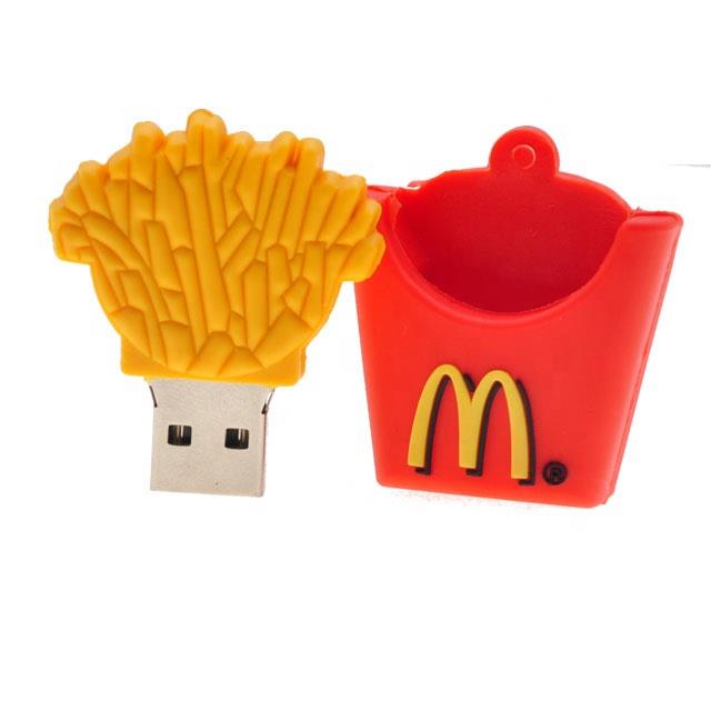 custom made promo pendrive 16gb french fries for MacDonald gifts