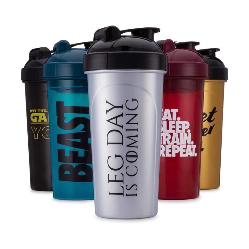 600ml BPA Free Protien Shaker Bottle Cups with Logo