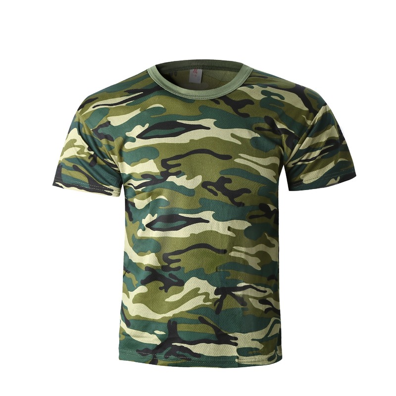Polyester Sublimation Printed Men's T-shirt Short-Sleeve Man T shirt Crew Neck Camo Men's t shirts
